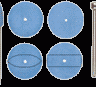 28290 - Набор эластичных полировальных насадок в форме пули, линзы и диска. 