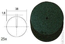 Корундовые отрезные диски без держателя (28821) 